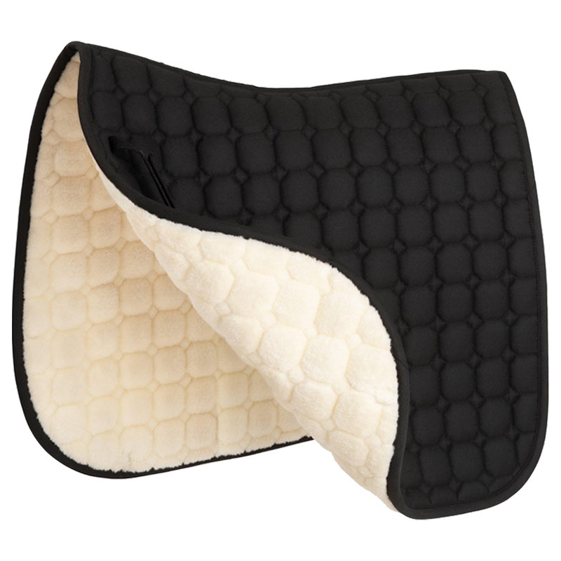 Tapis de selle dressage Octacon Quilt Faux Fur Noir