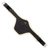 Plaque de Selle Colombes en Peau Synthétique Noir/Naturel Plaque de Selle Colombes en Peau Synthétique Noir/Naturel