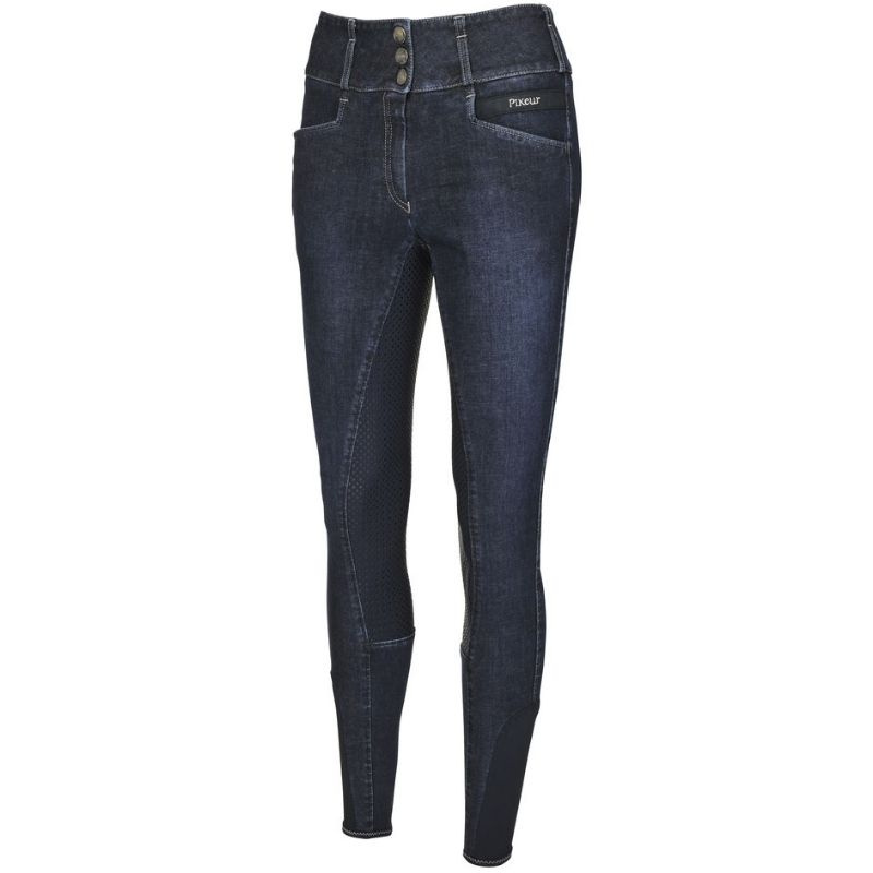 Pantalon d'équitation Candela DuraGrip Jeans FG Bleu Marine