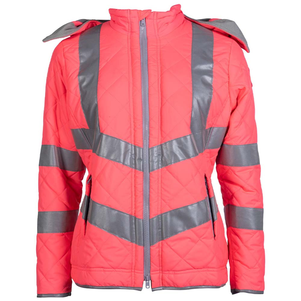 Veste de sécurité réfléchissante rose