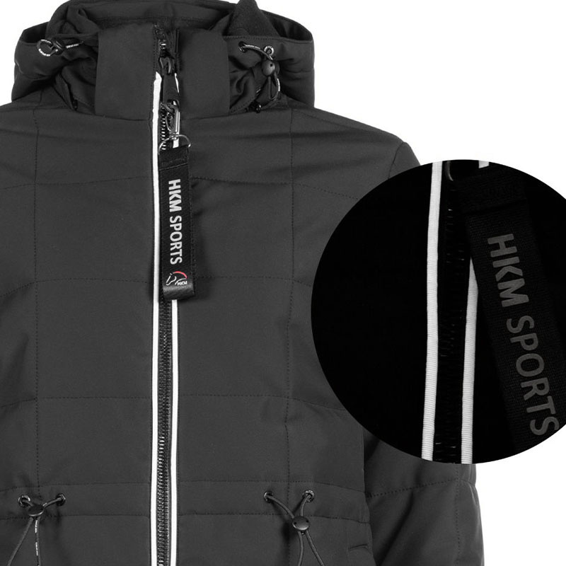 Manteaux d'équitation Honey avec panneaux lumineux et batterie Noir