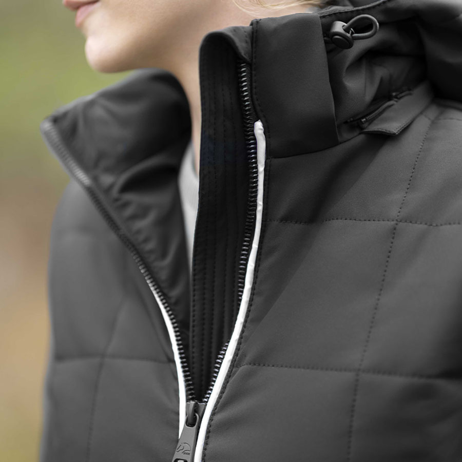 Manteaux d'équitation Honey avec panneaux lumineux et batterie Noir