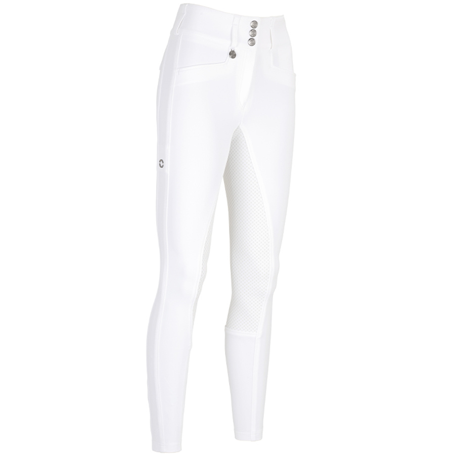 Pantalon d'équitation New Candela Grip siège complet blanc