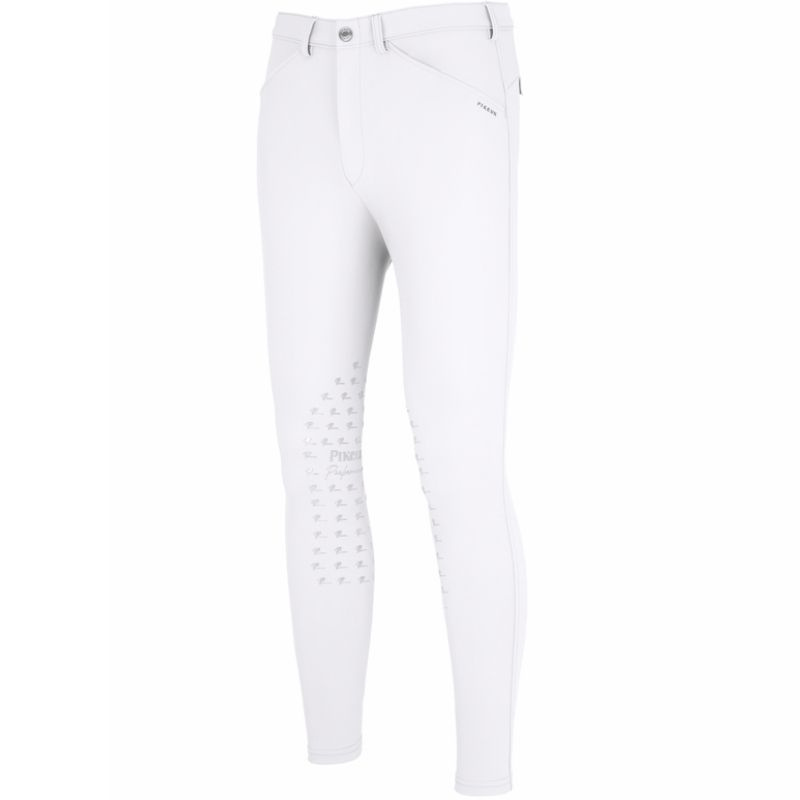 Pantalon d'équitation homme New Rodrigo SD Knee Grip Blanc