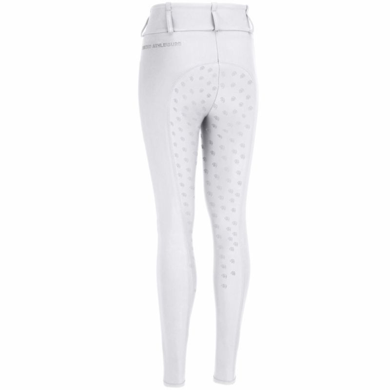Collants d'équitation Enfant/Junior Lilith SD Full Grip Blanc