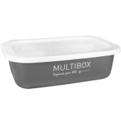 Multibox avec couvercle 3L Gris Multibox avec couvercle 3L Gris