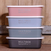 Multibox avec couvercle 3L Rose Multibox avec couvercle 3L Rose