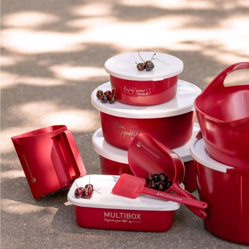 Multibox avec couvercle 3L Rouge