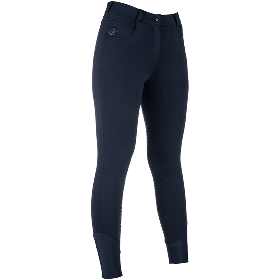 Pantalon d'équitation chauffant Comfort Full Grip Bleu Marine