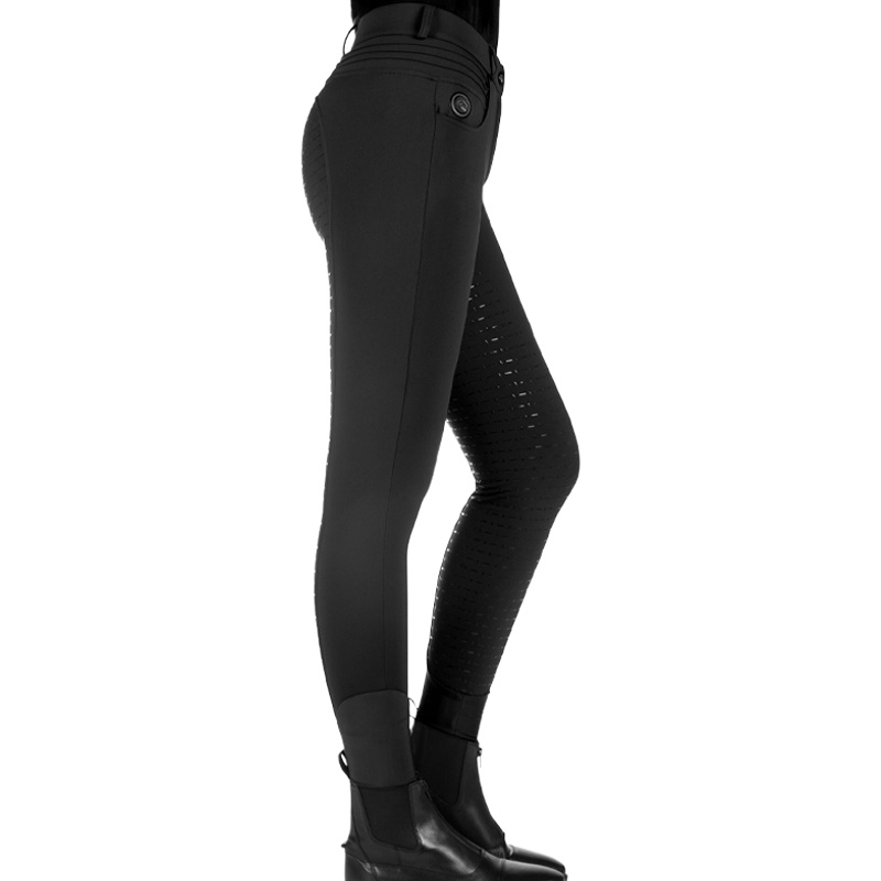 Pantalon d'équitation chauffant Comfort Full Grip Noir