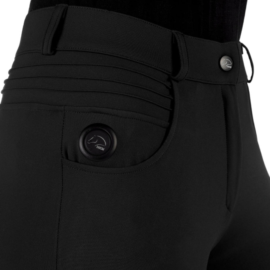 Pantalon d'équitation chauffant Comfort Full Grip Noir