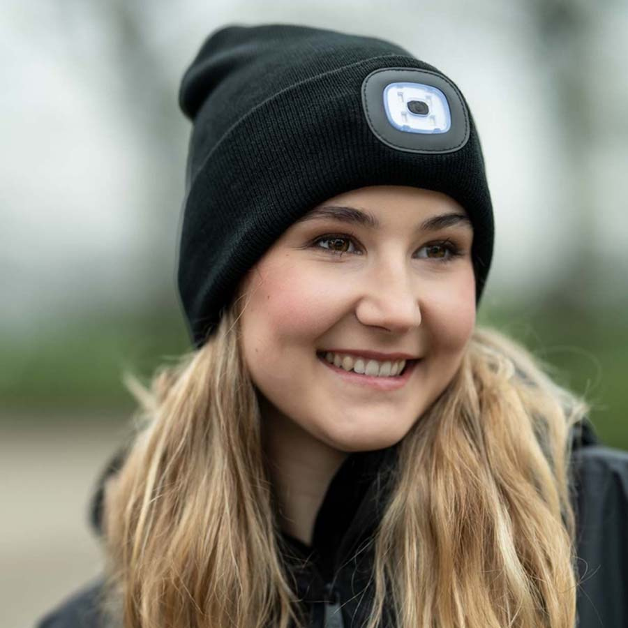 Bonnet avec Lampe Honey Noir