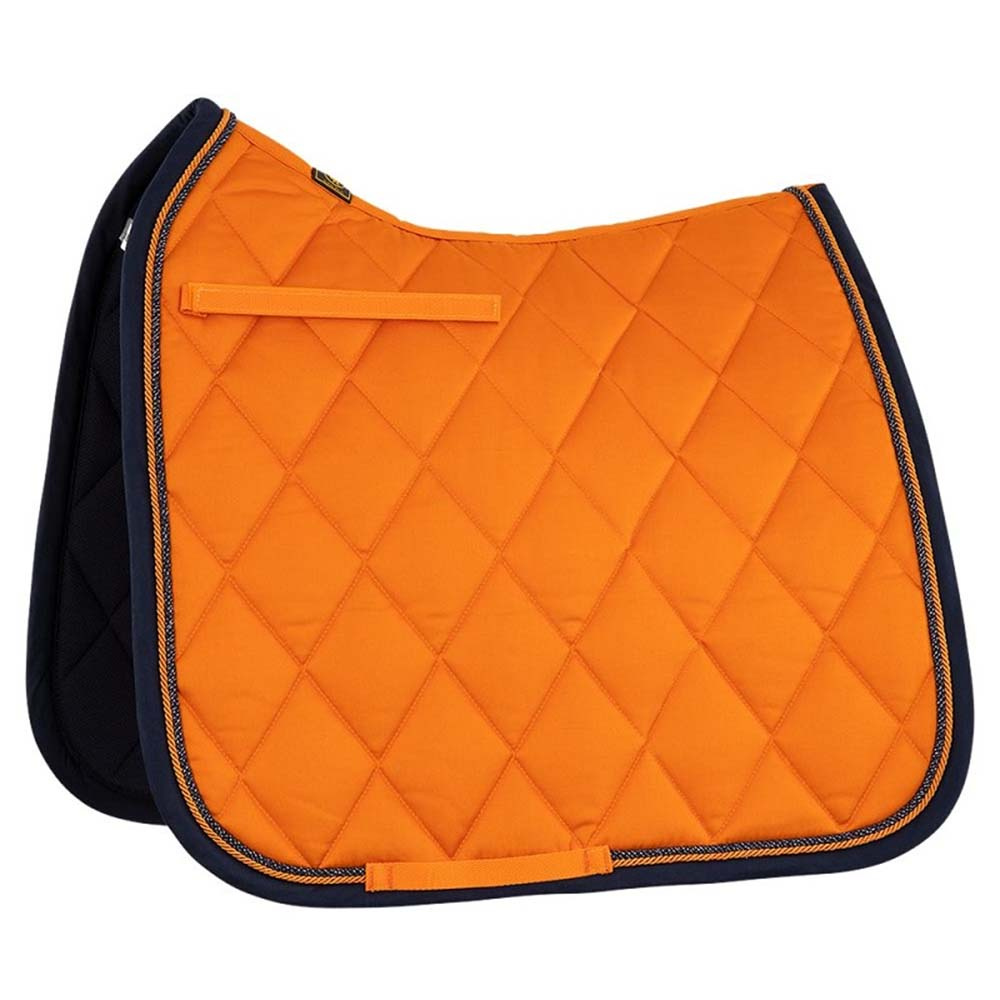 Tapis de selle de dressage Event Cooldry Orange/Bleu Marine