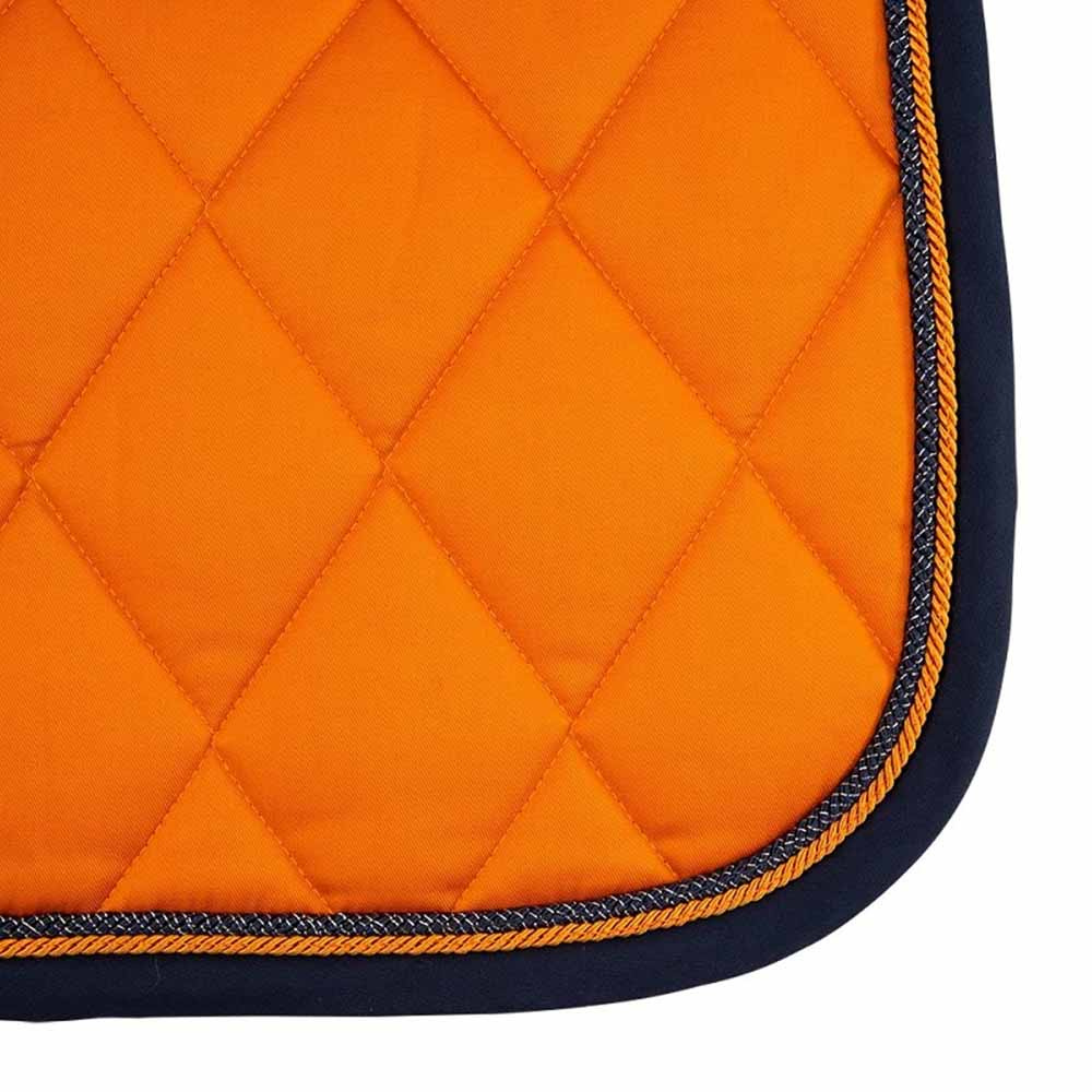 Tapis de selle de dressage Event Cooldry Orange/Bleu Marine