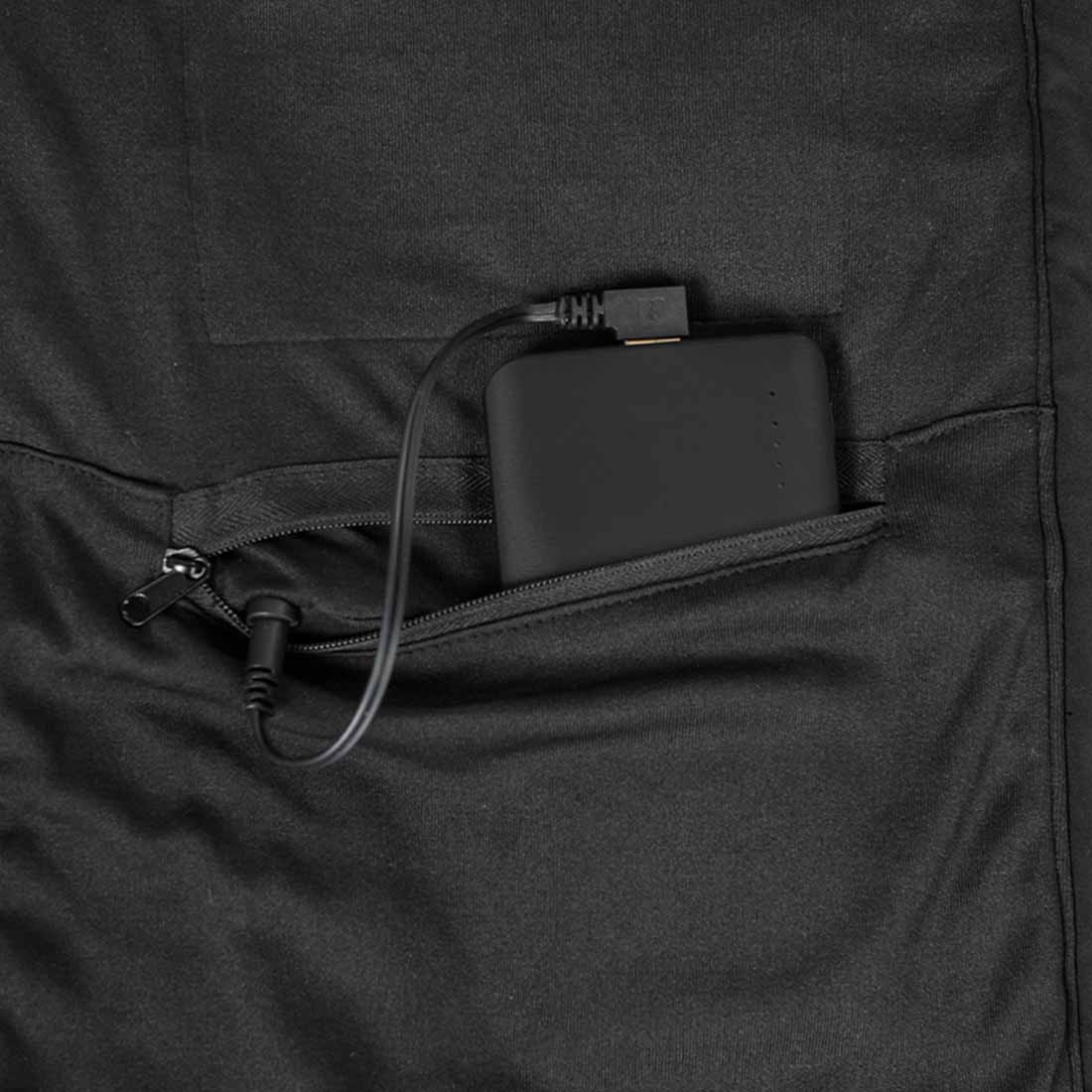 Gilet rembourré Katla avec chauffage Noir