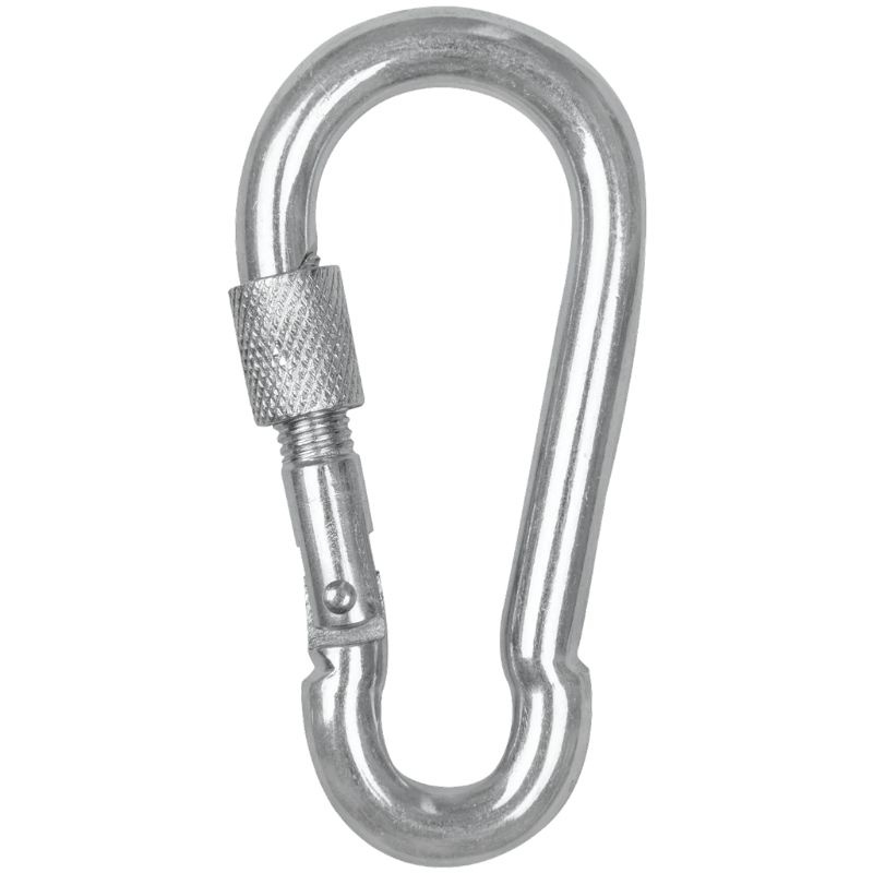 Mousqueton de sécurité Screw Cap Argent
