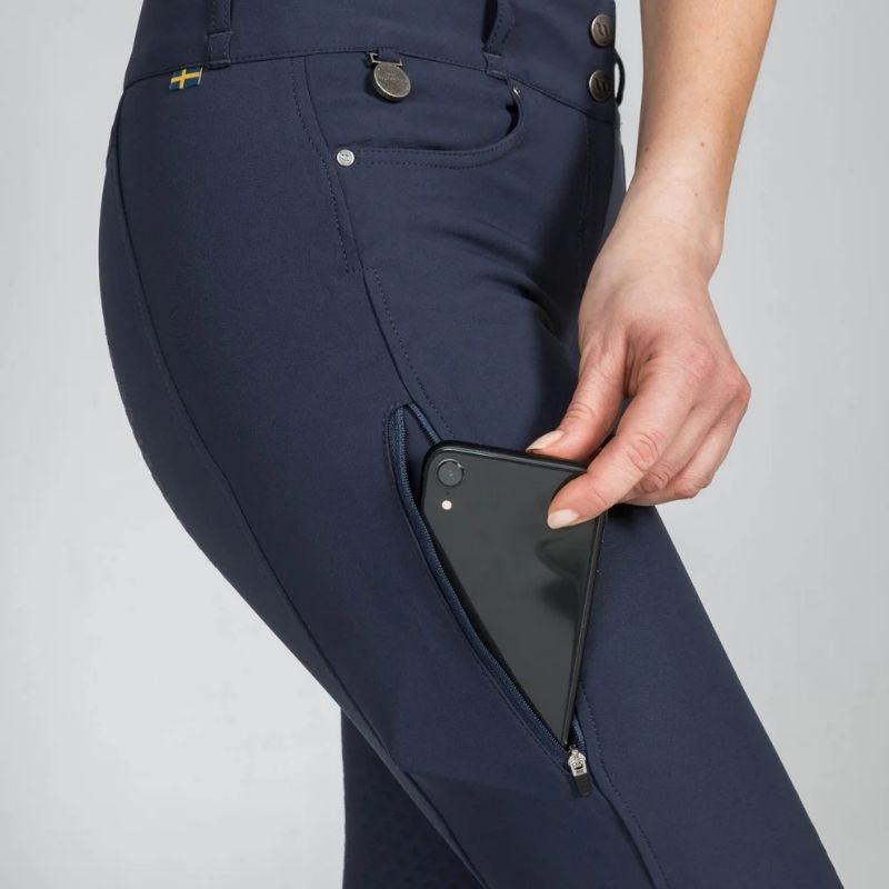 Culotte d'équitation Julia Full Grip Bleu