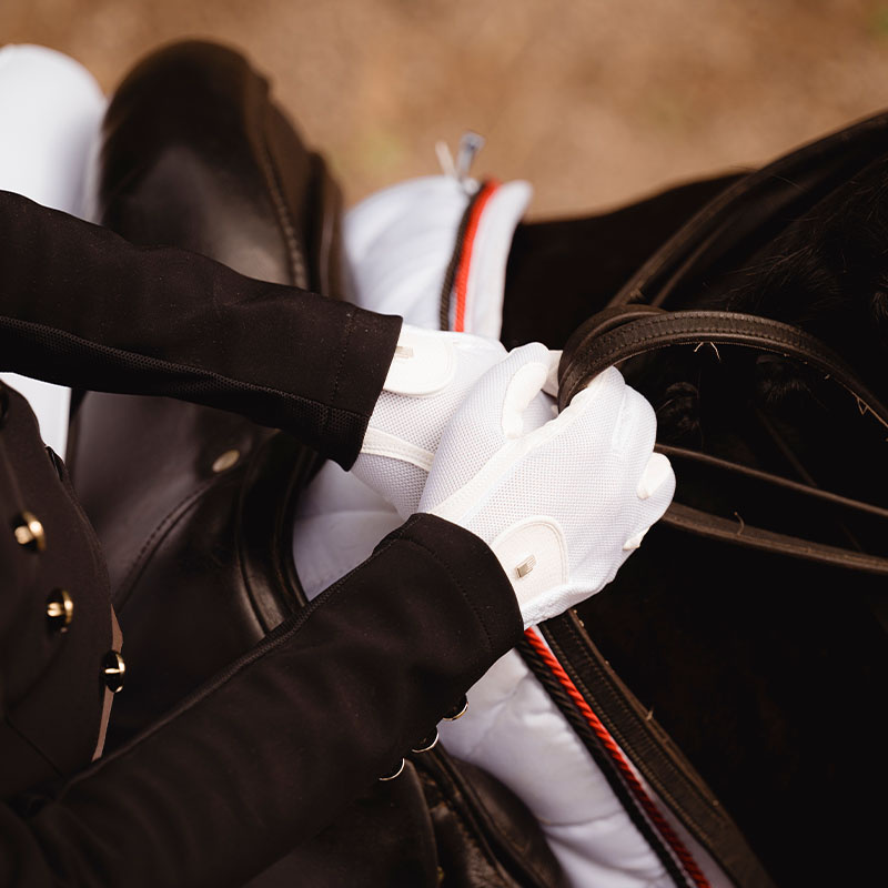 Gants d'équitation Roeck-Grip Lite Blanc