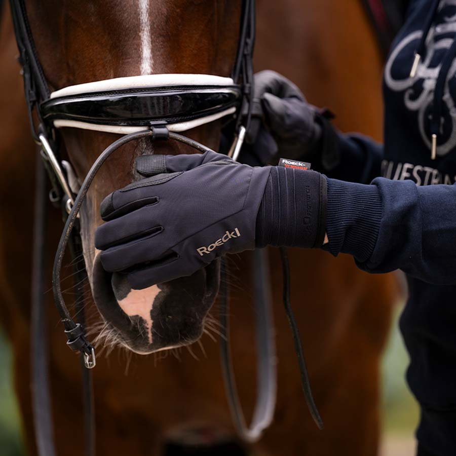 Gants d'équitation d'hiver Winsford Noir