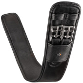 Sangle de dressage Contour Half Moon Leather Noir Sangle de dressage Contour Half Moon Leather Noir
