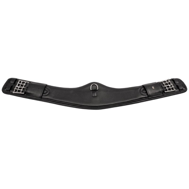 Sangle de dressage Contour Half Moon Leather Noir