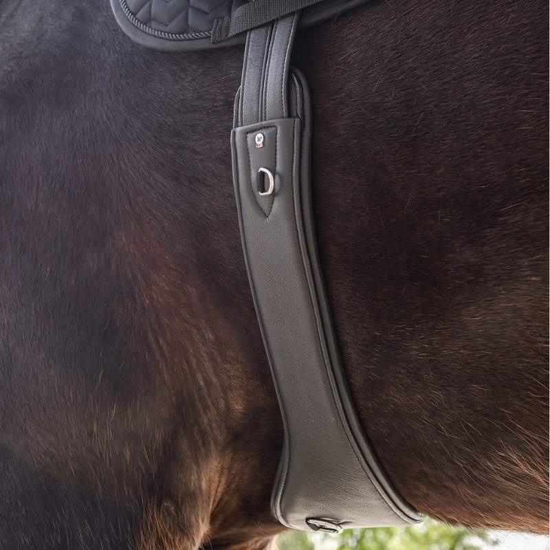 Sangle Contour Half Moon Leather Noir