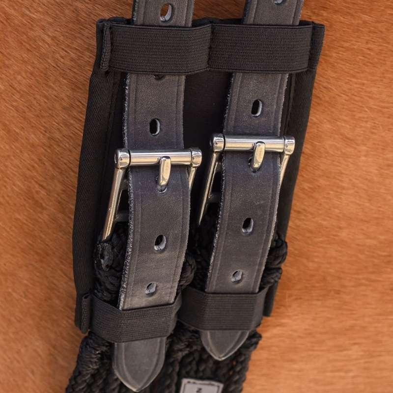 Protège-boucles pour sangle de dressage Noir