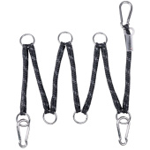 Corde de suspension avec anneaux Flexible Noir Corde de suspension avec anneaux Flexible Noir