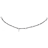 Corde de suspension avec anneaux Flexible Noir Corde de suspension avec anneaux Flexible Noir