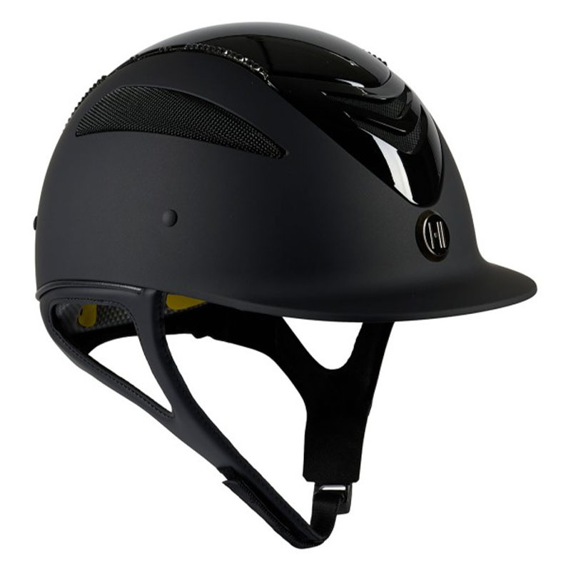Casque d'équitation Mips Defender Glossy Top Swarovski Bleu Marine 1 (Coque)