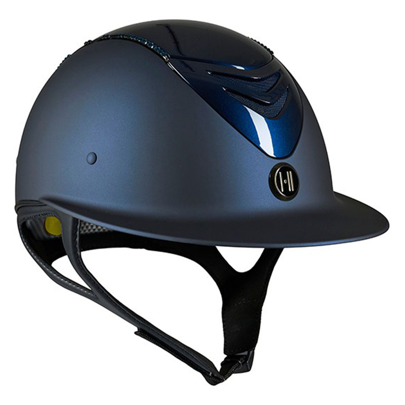 Casque d'équitation Mips Avance Matte Chrome Bleu Marine