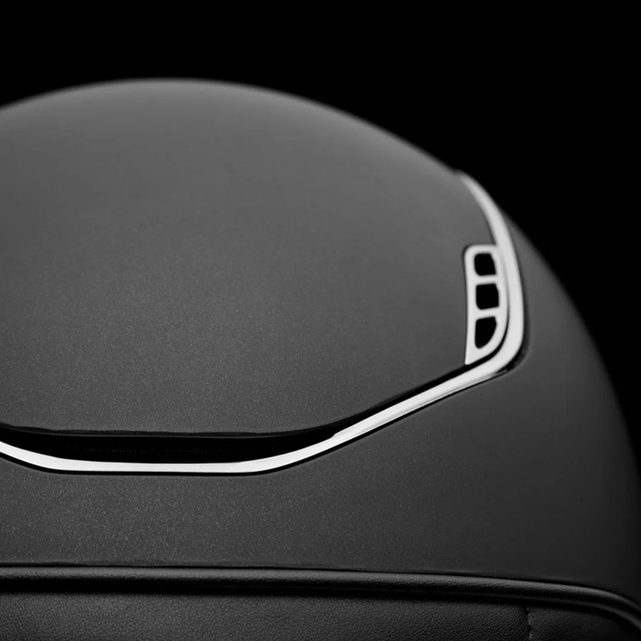 Casque d'équitation Shadowmatt 2.0 Black Chrome Noir 