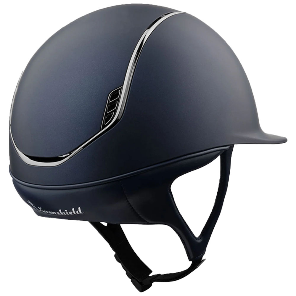 Casque d'équitation Shadowmatt 2.0 Black Chrome Bleu Marine 