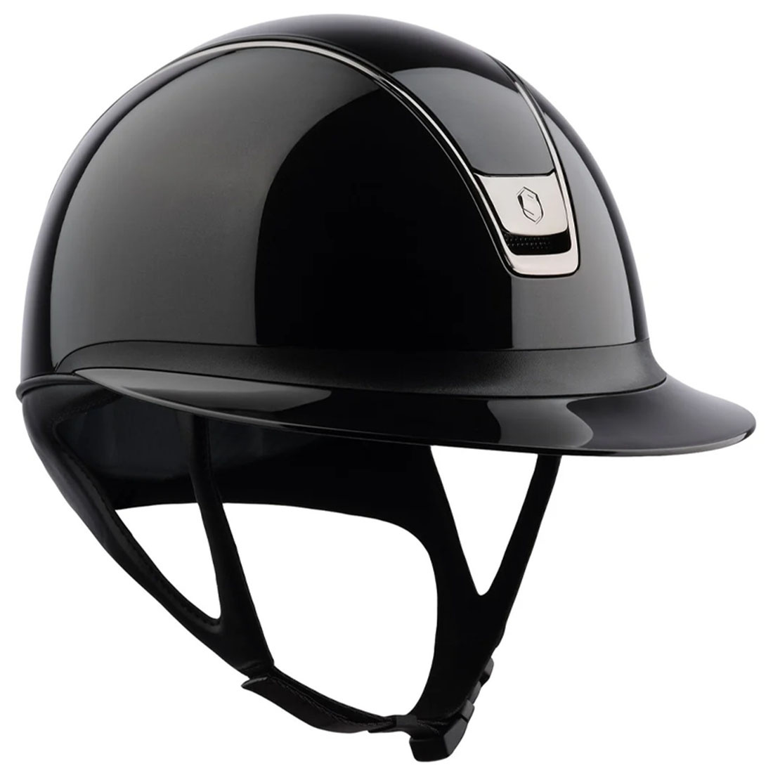 Casque d'équitation Miss Shield Glossy 2.0 Black Chrome Noir