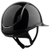 Casque d'équitation Miss Shield Glossy 2.0 Black Chrome Noir Casque d'équitation Miss Shield Glossy 2.0 Black Chrome Noir