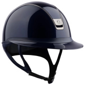 Casque d'équitation Miss Shield Glossy 2.0 Black Chrome Bleu Marine Casque d'équitation Miss Shield Glossy 2.0 Black Chrome Bleu Marine