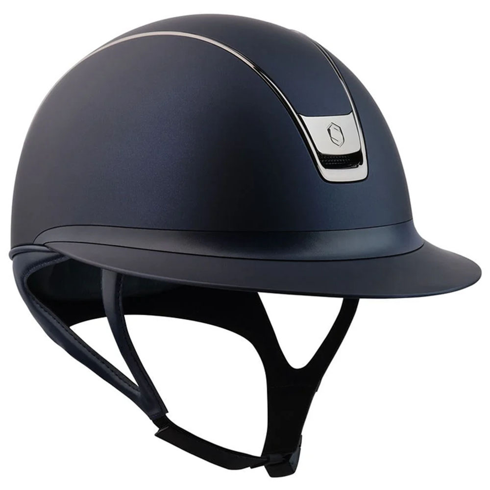 Casque d'équitation Miss Shield Shadowmatt 2.0 Black Chrome Bleu Marine