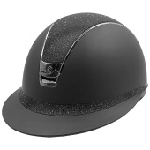 Casque d'équitation Miss Shield Shadowmatt Crystal Fabric 2.0 Noir Casque d'équitation Miss Shield Shadowmatt Crystal Fabric 2.0 Noir