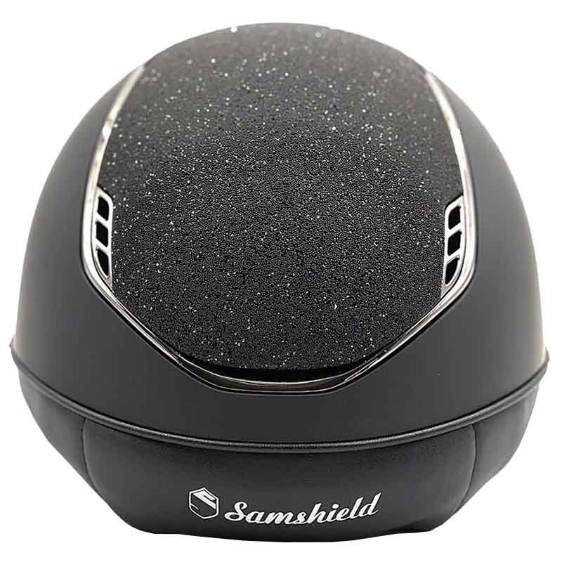 Casque d'équitation Miss Shield Shadowmatt Crystal Fabric 2.0 Noir