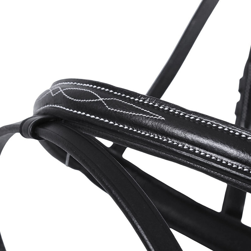 Bridon anatomique Luxury Stitched Noir
