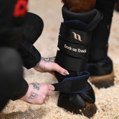 Guêtres d'écurie Royal Quick Wraps Deluxe Noir/Bleu Marine Guêtres d'écurie Royal Quick Wraps Deluxe Noir/Bleu Marine