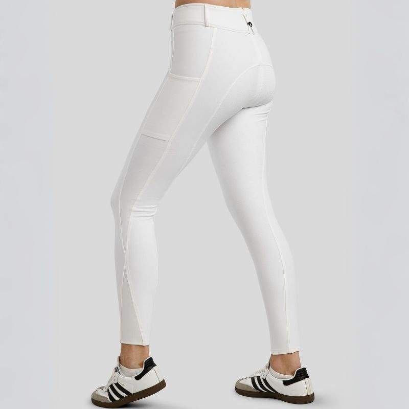 Culotte d'équitation Megan Full Grip Blanc