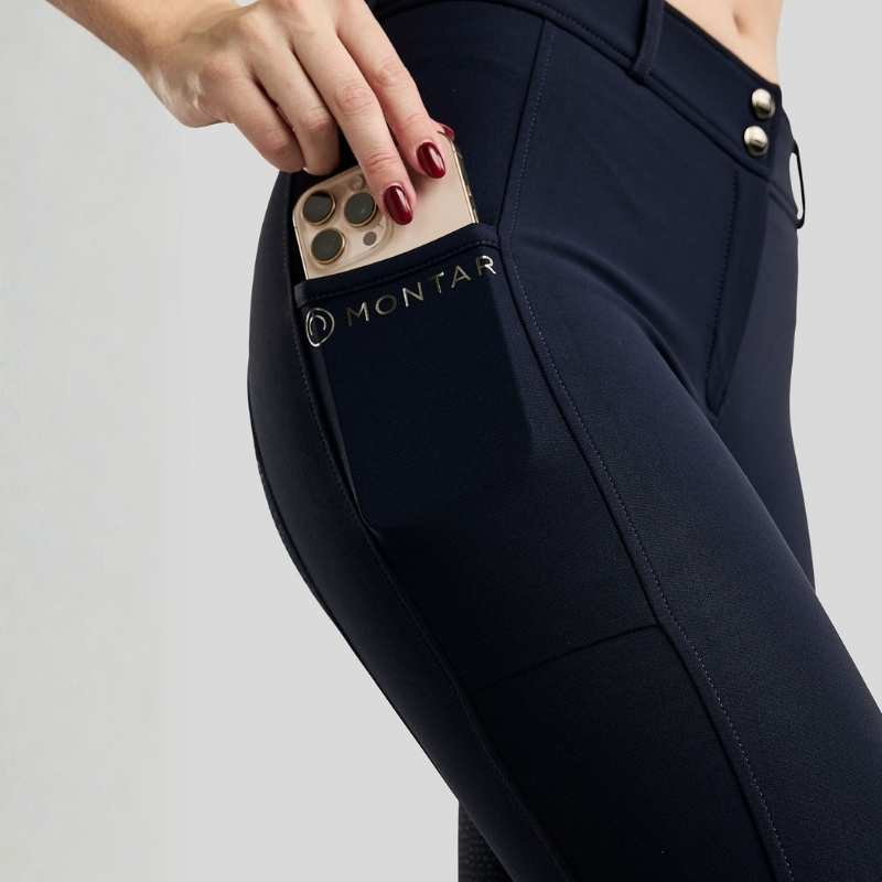 Culotte d'équitation Megan Full Grip Bleu Marine