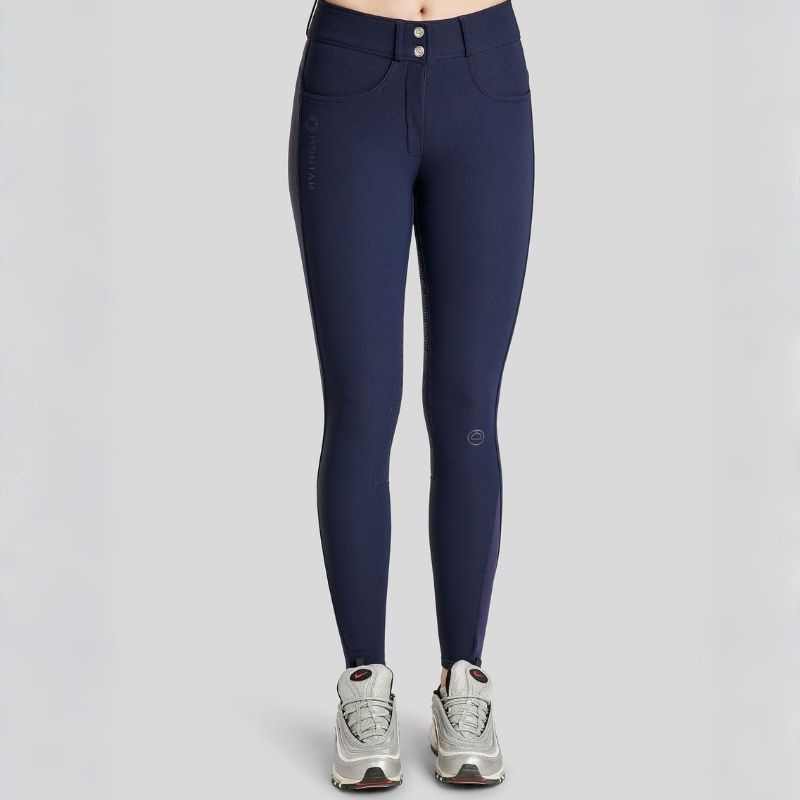 Culotte d'équitation Megan Yati Full Grip Bleu Marine
