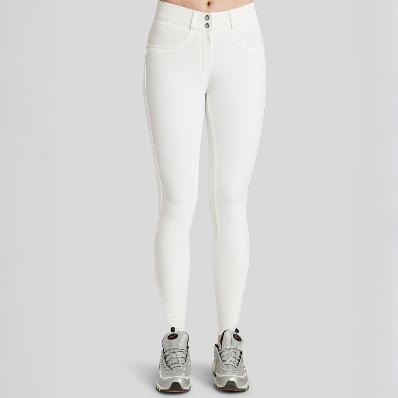 Culotte d'équitation Megan Yati Full Grip Blanc