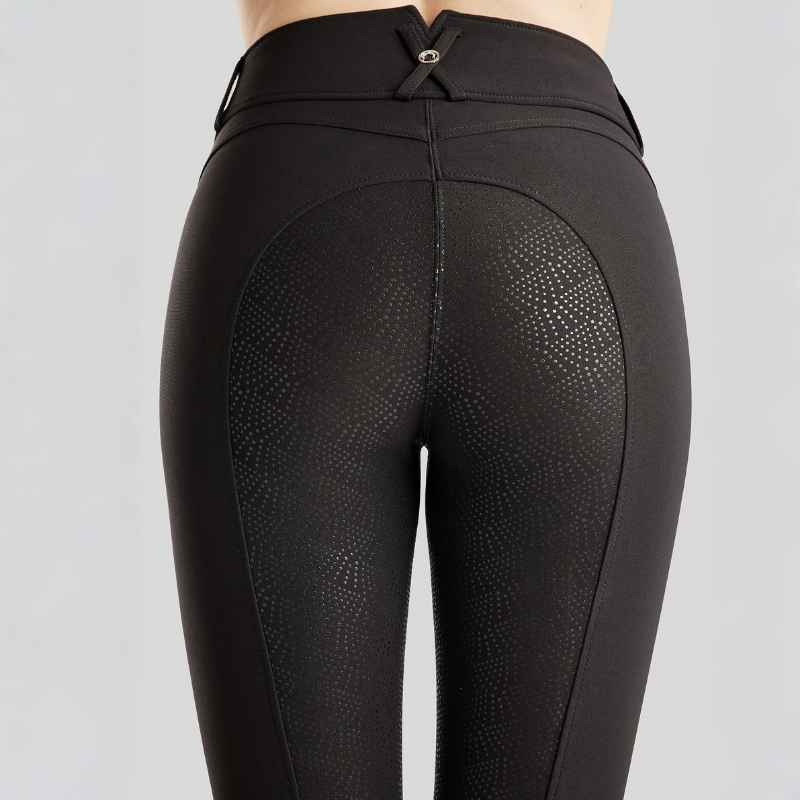 Culotte d'équitation Megan Yati Full Grip Noir