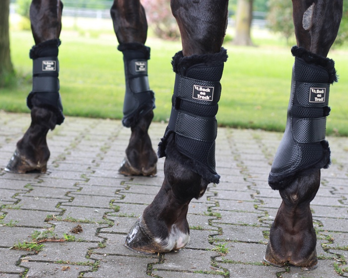 Guêtres fermées 3D mesh avec fausse fourrure