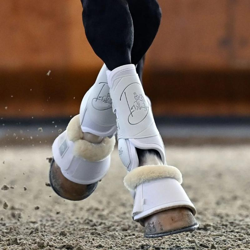 Guêtres de dressage avant velcro Absolute Blanc