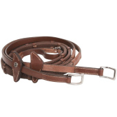 Rênes caoutchouc avec arrêtoirs Eccelente Buckle Loop Marron Rênes caoutchouc avec arrêtoirs Eccelente Buckle Loop Marron