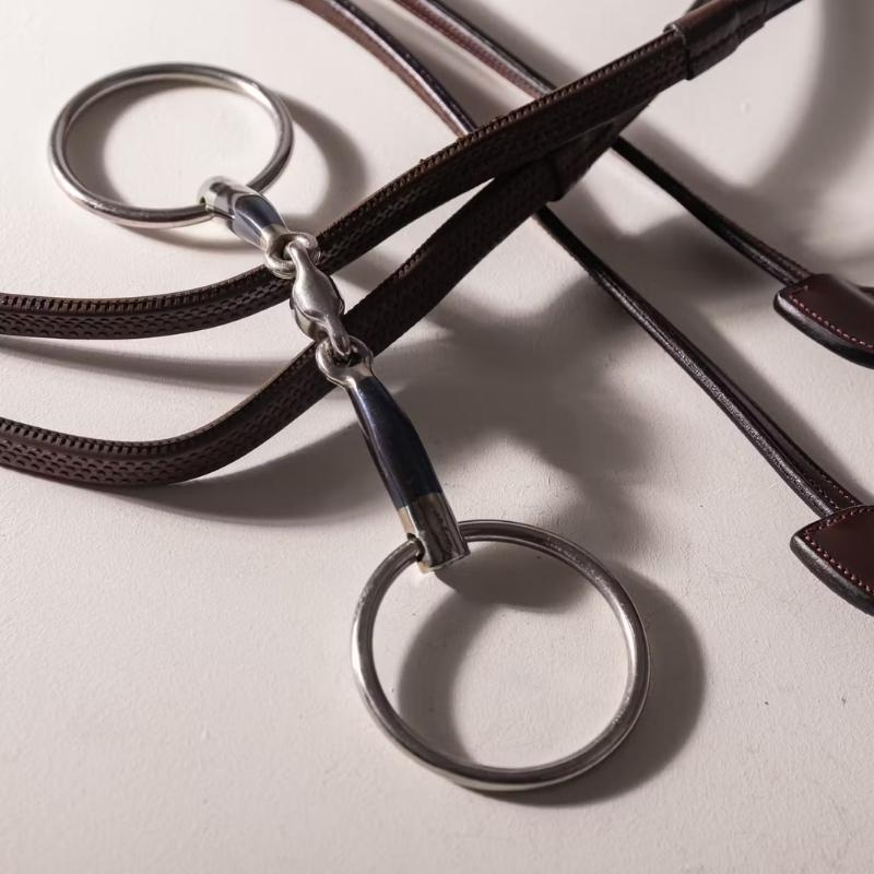 Mors à double brisure à anneaux libres Sweet Iron 14mm